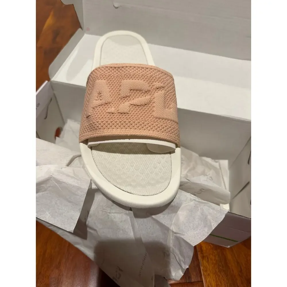 New APL mens  techloom ivory blush slides sandals size 11
